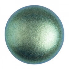 Les perles par Puca® Cabochon 25 mm - Metallic mat green turquoise 23980/94104